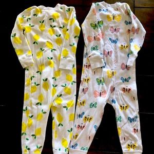 Bundle Hanna Andersson zip pajamas 2t